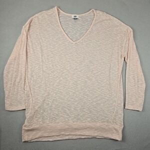 Old Navy Women's Pink Sheer‎ Sweater Size XL Oversized